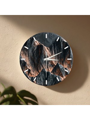 No 26 Dekor Dekoratif Duvar Saati – 33 cm Uv Baskılı Mdf Duvar Saati