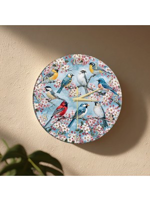 No 26 Dekor Dekoratif Duvar Saati – 33 cm Uv Baskılı Mdf Duvar Saati