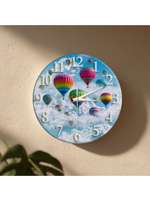 No 26 Dekor Dekoratif Duvar Saati – 33 cm Uv Baskılı Mdf Duvar Saati