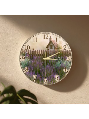 No 26 Dekor Dekoratif Duvar Saati – 33 cm Uv Baskılı Mdf Duvar Saati