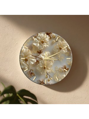 No 26 Dekor Dekoratif Duvar Saati – 33 cm Uv Baskılı Mdf Duvar Saati