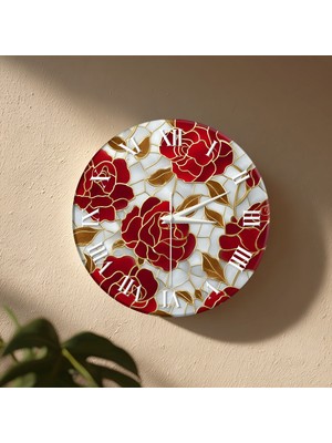 No 26 Dekor Dekoratif Duvar Saati – 33 cm Uv Baskılı Mdf Duvar Saati