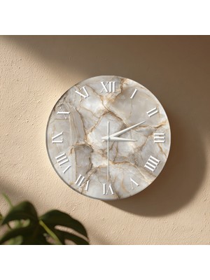 No 26 Dekor Dekoratif Duvar Saati – 33 cm Uv Baskılı Mdf Duvar Saati