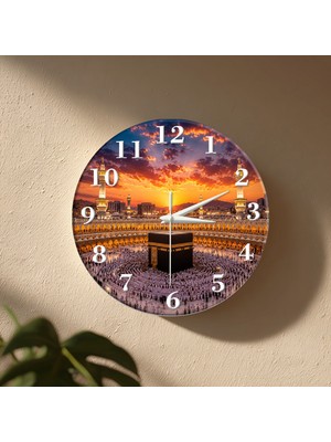 No 26 Dekor Kabe Temalı Dekoratif Duvar Saati 33 cm Sessiz Mekanizma