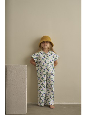 Oh la la Koala For Little Ones Ekru Color Parade Gabardin Yelekli Takım