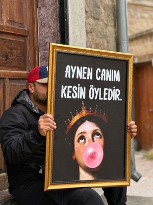 Musnig Dekoratif Sanatsal Çerçeveli Tablo Kesinöyledir
