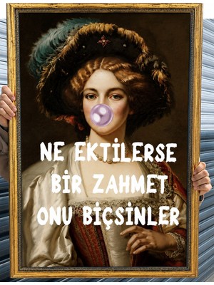 Musnig Dekoratif Sanatsal Çerçeveli Tablo Biçsinler