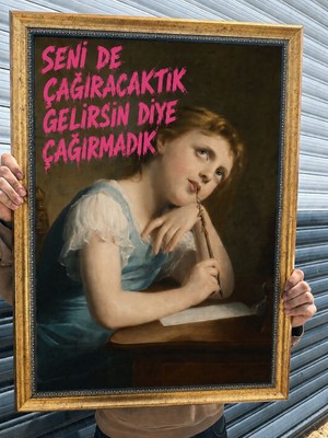 Musnig Dekoratif Sanatsal Çerçeveli Tablo Çagırmadık