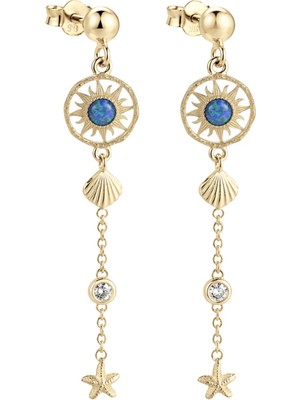 Gianfranco Lunara Bl Opal Sallantılı Küpe