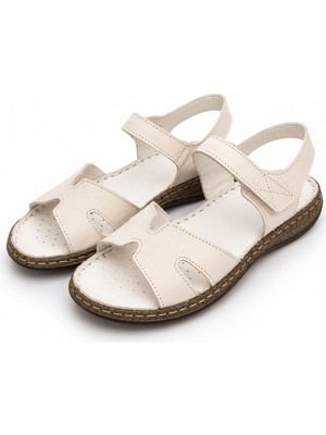 Patron Shoes Hakiki Deri Ortopedik Taban Kadın Sandalet – Hafif, Şık ve Gün Boyu Konfor
