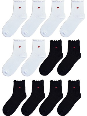 QUALITY WALKING Monochrome Series Soket Çorap 12'li Set
