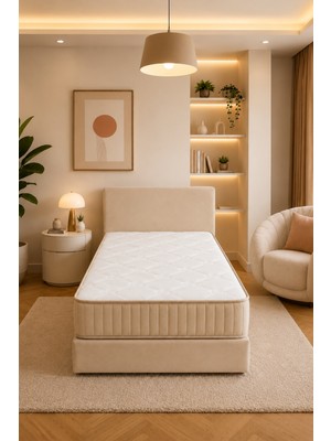Fly Visco Yatak-Baza-Başlık Set ( Tamamen Sünger Sandıksız ) Yıkanabilir Bazalı / / Kurulum Gerektirmez