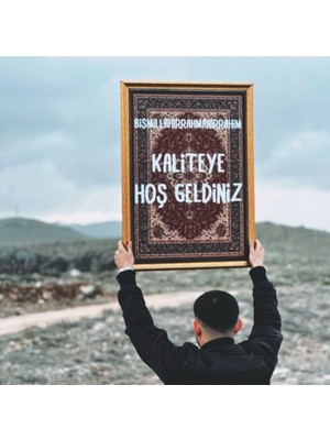 Musnig Dekoratif Sanatsal Çerçeveli Tablo Hoşgeldiniz
