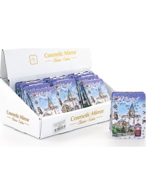Taşlı Istanbul Tasarımı El Aynası Ince ALK2914