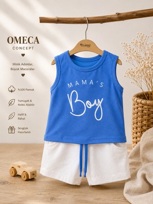 Çojuxs Erkek Bebek Mama's Boy Atlet Şort Takımı
