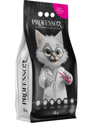 Bebek Pudrası Kokulu Beyaz Bentonit Kedi Kumu 5 Lt