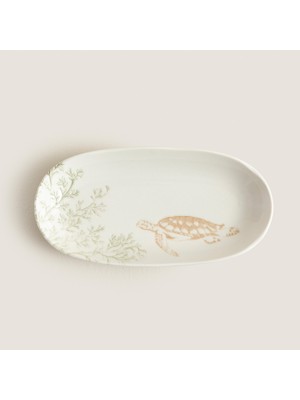 Chakra Darcy Kayık Tabak 17 cm Karısık