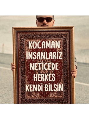 Musnig Dekoratif Sanatsal Çerçeveli Tablo Kendbilsin