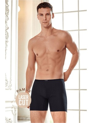 Berrak 3 Adet 4435 Erkek Lazer Kesim Siyah Kıyafet Altında Belli Olmaz Boxer Abani Classic