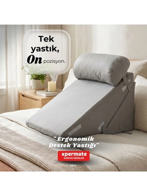 Xpermate Ergonomik Destek Yastığı – Baş, Sırt, Bel ve Bacak Desteği
