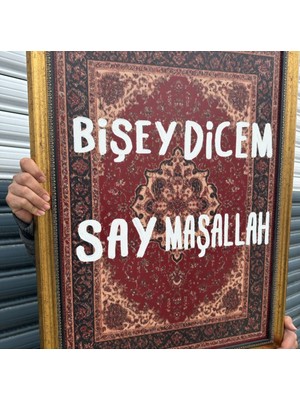 Musnig Dekoratif Sanatsal Çerçeveli Tablo Saymaş