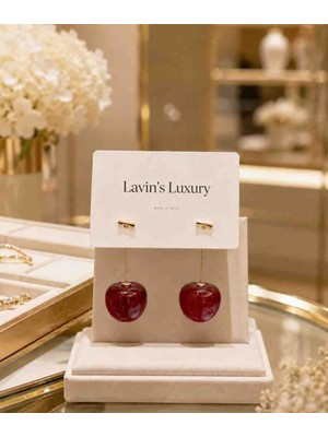 Lavin’s Luxury Cherry Glow Küpe 🍒