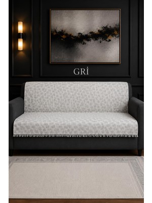 Higliving \ Labirent /desen / Modern / Dokuma / Koltuk Örtüsü / Iki Yönlü Saçaklı / Çekyat / Kanepe / Örtüsü 170X210