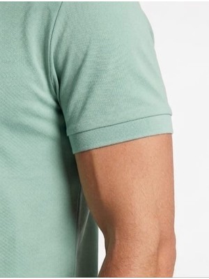 Boss Fermuarlı  Yaka Mint  Yeşil Regular Fit