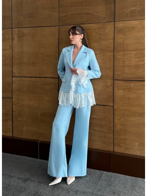 SASILVA Dantel Detaylı Blazer Kadın Takım  9050