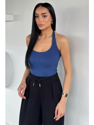 Gülseli Kadın Halter Yaka Bluz P-00021839