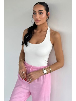 Gülseli Kadın Halter Yaka Bluz P-00021839