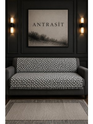 Higliving \ Labirent /desen / Modern / Dokuma / Koltuk Örtüsü / Iki Yönlü Saçaklı / Çekyat / Kanepe / Örtüsü 170X210