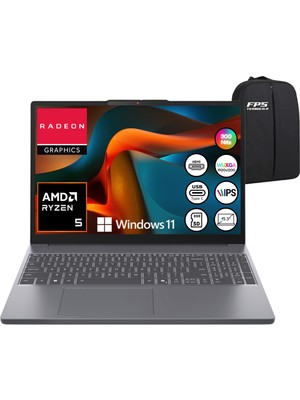 Lenovo Ideapad Slim 3 Ryzen 5-7535HS 32GB Ram 512GB SSD 15.3" Wuxga IPS W11 83K7009ETR Taşınabilir Bilgisayar