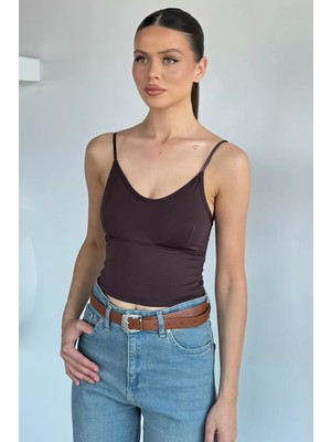 Gülseli Kadın V Yaka Ip Askılı Büstiyer P-00021940