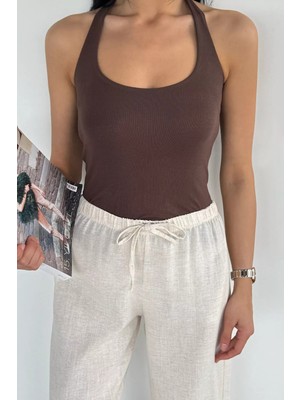 Gülseli Kadın Halter Yaka Bluz P-00021839