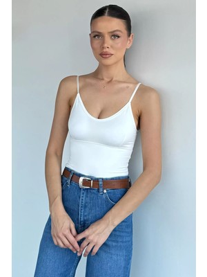 Gülseli Kadın V Yaka Ip Askılı Büstiyer P-00021940