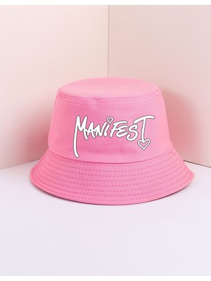 Lovver Manifest Yazılı Konser Konsept Premium Kalite Genç Bucket Şapka