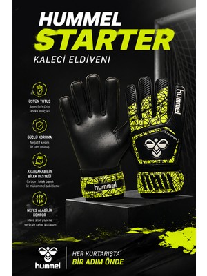 Hummel Gk Black-Yellow Çocuk Kaleci Eldiveni