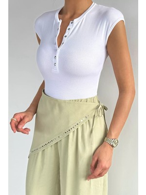Gülseli Kadın Çıtçıtlı Kaşkorse Bluz P-00021833