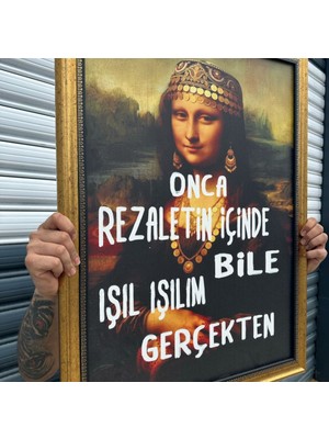 Musnig Dekoratif Sanatsal Çerçeveli Tablo Gerçekktenn