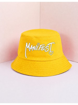 Lovver Manifest Yazılı Konser Konsept Premium Kalite Genç Bucket Şapka