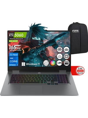 Lenovo Loq I7-13700HX RTX5060 24GB Ram 4tb SSD 17.3" Fhd IPS W11 83JH00BQTR Taşınabilir Bilgisayar