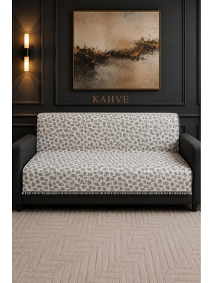 Higliving \ Labirent /desen / Modern / Dokuma / Koltuk Örtüsü / Iki Yönlü Saçaklı / Çekyat / Kanepe / Örtüsü 170X210