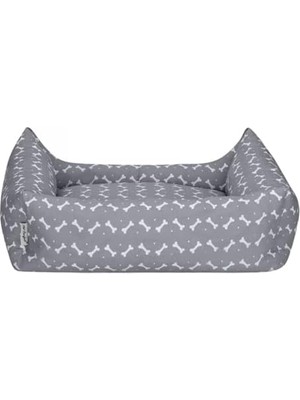 Pet Uniform Gri-Beyaz Köpek Yatağı M 60X70CM