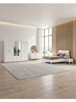 Velura Home & Living Legna Yatak Odası Takımı (Dolap + Şifonyer + Komodin + Karyola)