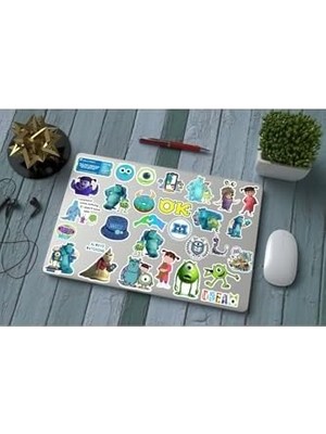 Monsters, Inc. Paketi/bullet Journal Defter Çıkartma Ajanda Laptop Etiket, 18579823749012375