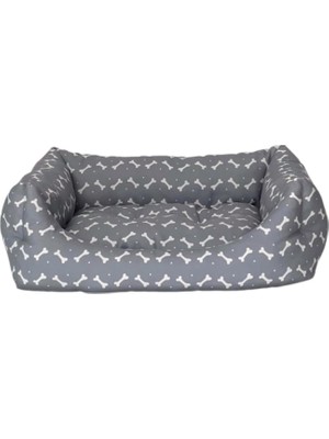 Pet Uniform Gri-Beyaz Kedi ve Köpek Yatağı S 50X60CM