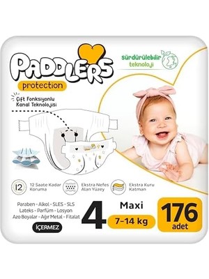 Protection Bebek Bezi 4 Numara (176 Adet) Bakım Seti