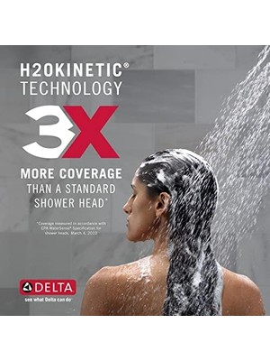 - Trinsic 14 Series -Function Shower Kit With -Spray H2OKINETIC Shower, T14259-BL (Valve Not Included)