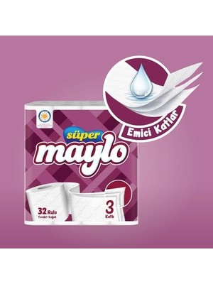 Maylo 32’li Tuvalet Kağıdı (2 Paketi)